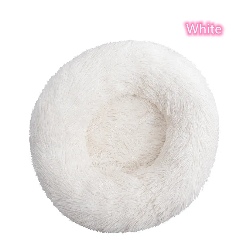Super Soft Pet Cat Bed Plush Full Size Washable Calm Bed Donut Bed Comfortable Sleeping Artifact Suitable for Winter