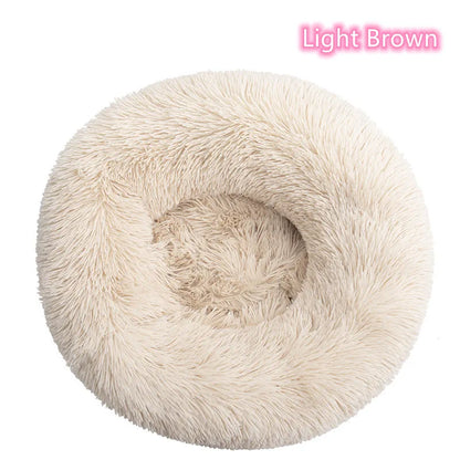 Super Soft Pet Cat Bed Plush Full Size Washable Calm Bed Donut Bed Comfortable Sleeping Artifact Suitable for Winter