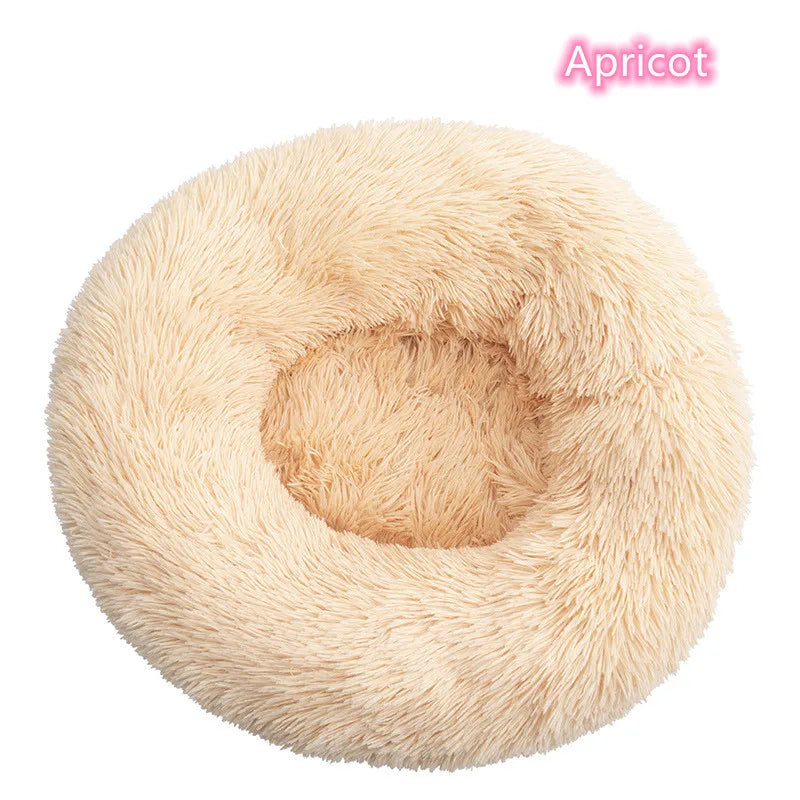 Super Soft Pet Cat Bed Plush Full Size Washable Calm Bed Donut Bed Comfortable Sleeping Artifact Suitable for Winter
