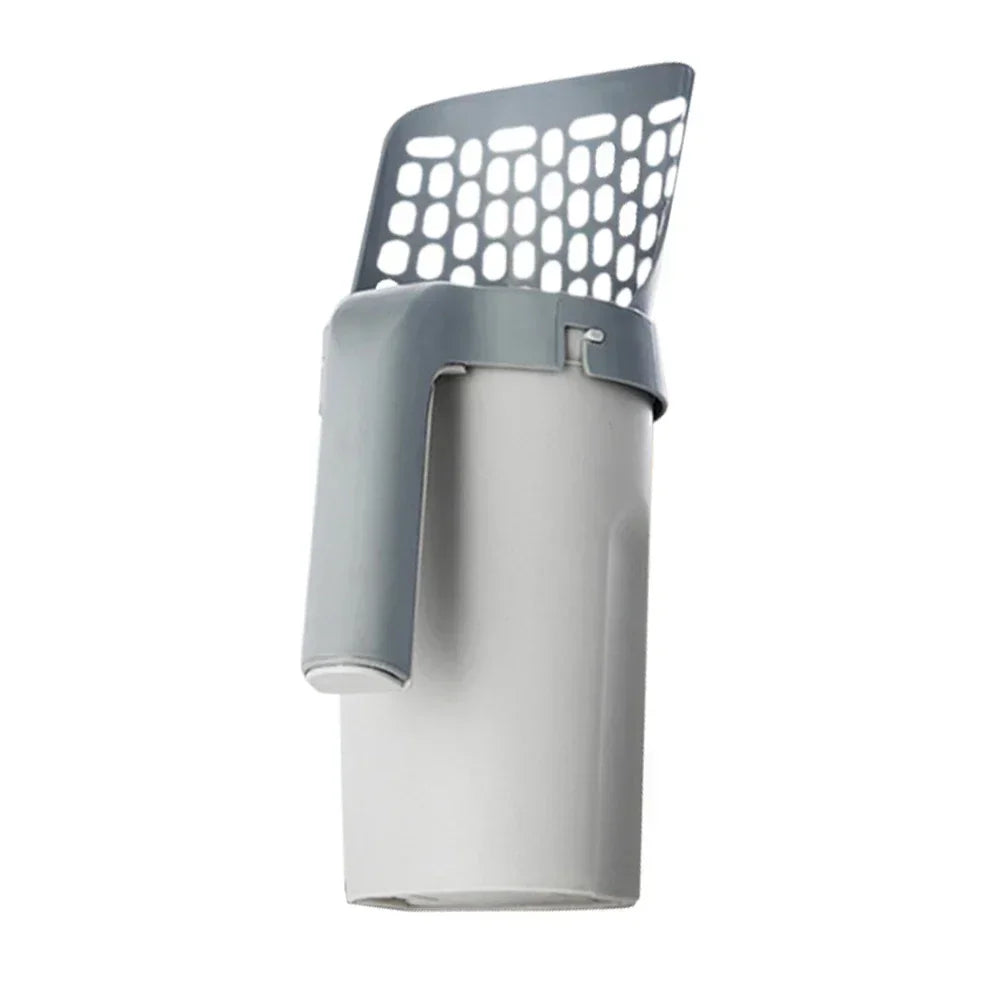 Integrated Detachable Deep Cat Litter Shovel with Refill Bag Holder, Cat Litter Scoop, Kitten Litter Box Cat Supplies