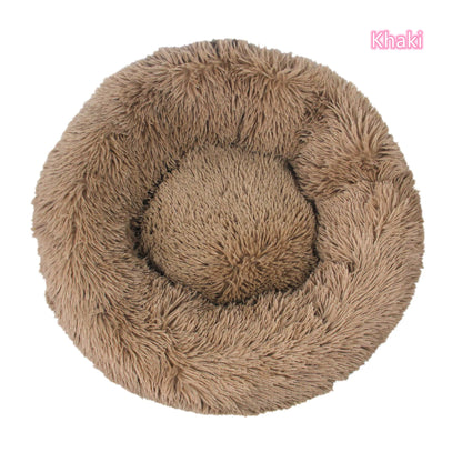 Super Soft Pet Cat Bed Plush Full Size Washable Calm Bed Donut Bed Comfortable Sleeping Artifact Suitable for Winter