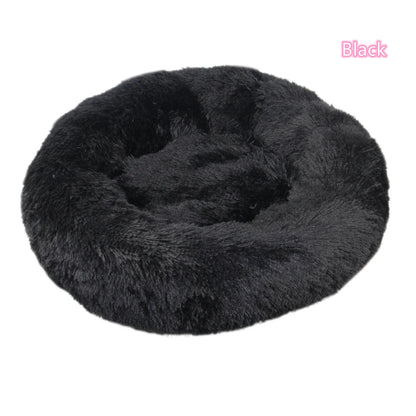 Super Soft Pet Cat Bed Plush Full Size Washable Calm Bed Donut Bed Comfortable Sleeping Artifact Suitable for Winter